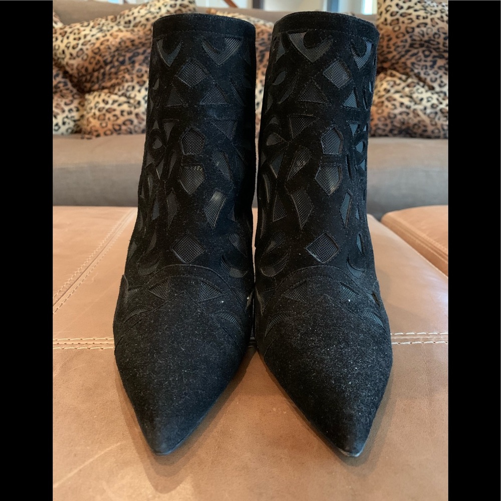 Stuart Weitzman lace booties